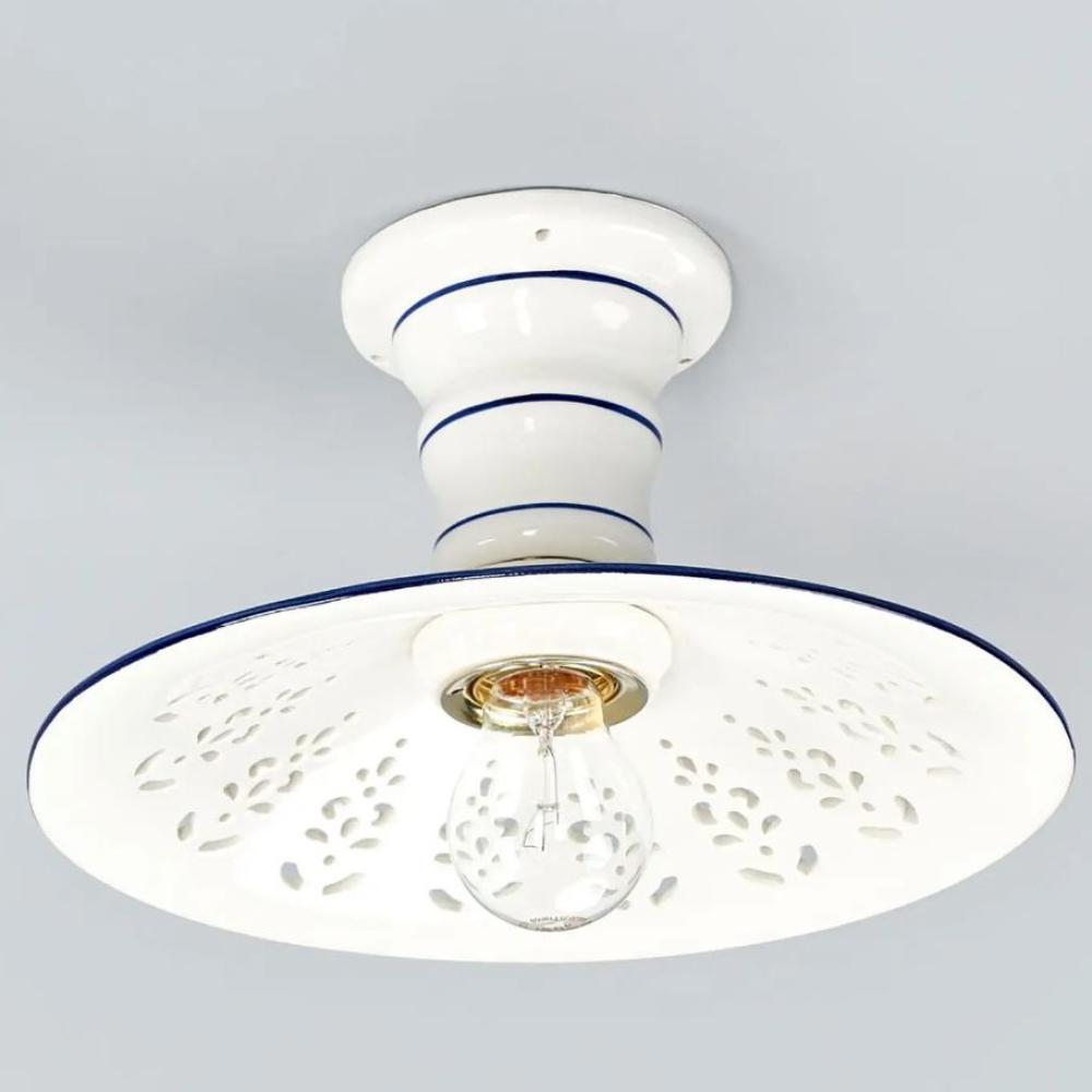 mediterran keramia mennyezeti lampa kezzel festett rusztikus vintage porcelan paraszthaz klasszikus country haloszoba olasz toszkan stilusu lampak vilagitas porcelan lameridiana lakberendezes aldo bernardi.jpg